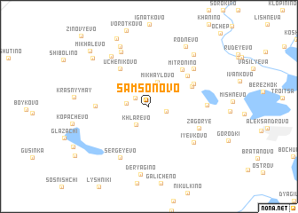 map of Samsonovo