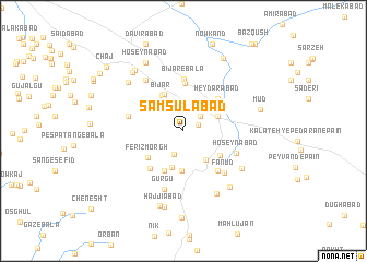 map of Samsūlābād