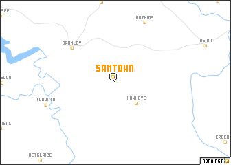 map of Samtown