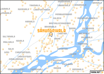 map of Samundriwāla