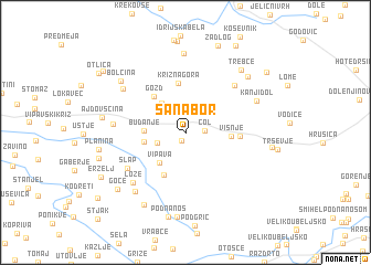 map of Sanabor