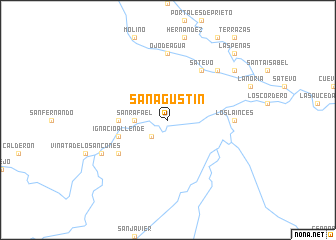 map of San Agustín