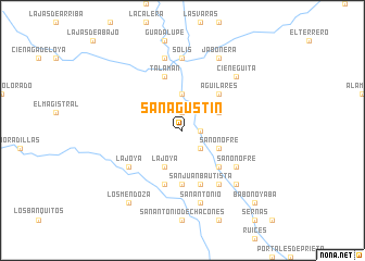 map of San Agustín