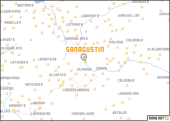 map of San Agustín