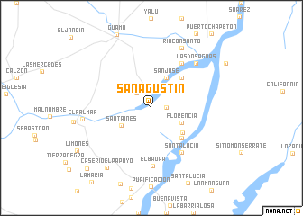 map of San Agustín