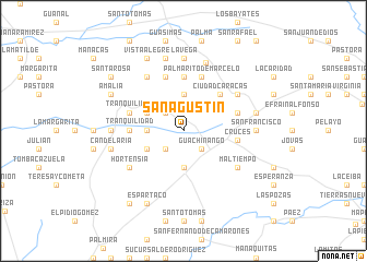 map of San Agustín