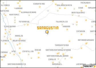 map of San Agustín