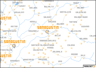 map of San Agustin