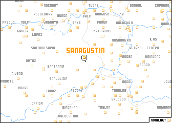 map of San Agustin