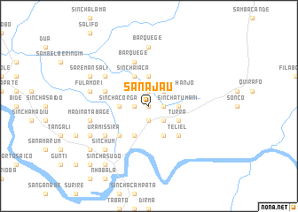 map of Sana Jau