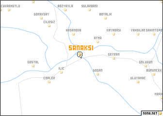 map of Sanaksı