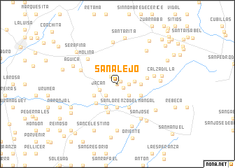 map of San Alejo
