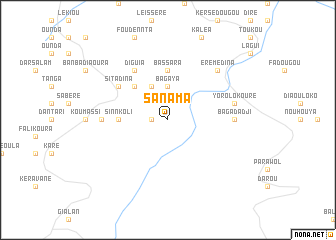 map of Sanama