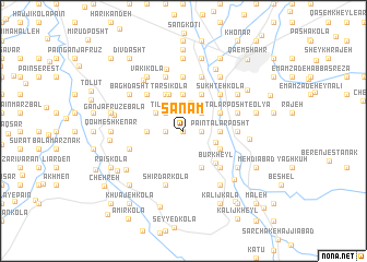 map of Şanam