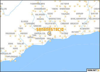 map of San Anastacio