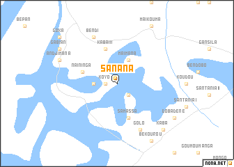 map of Sanana