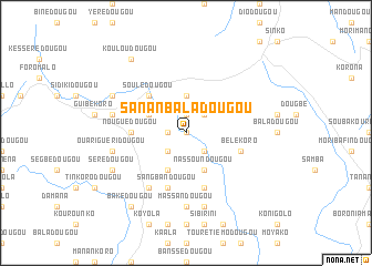 map of Sananbaladougou
