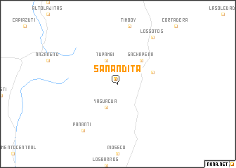 map of Sanandita