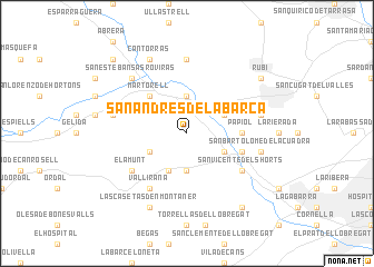 map of San Andrés de la Barca