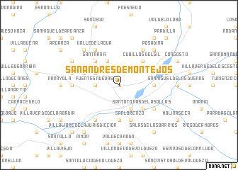 map of San Andrés de Montejos