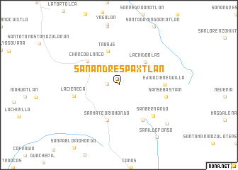 map of San Andrés Paxtlán
