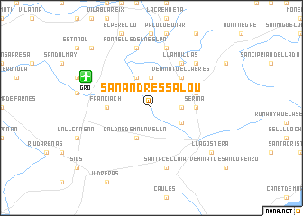 map of San Andrés Salou