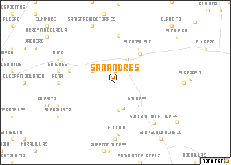 map of San Andrés