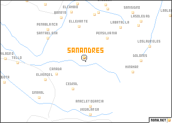 map of San Andrés