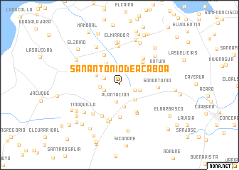 map of San Antonio de Acaboa