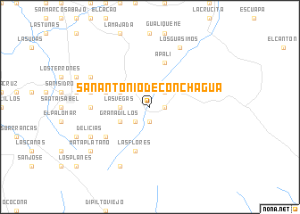 map of San Antonio de Conchagua