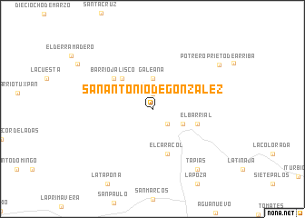 map of San Antonio de González