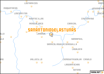 map of San Antonio de las Tunas