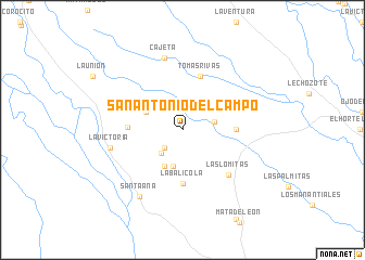 map of San Antonio del Campo