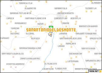 map of San Antonio del Desmonte