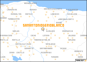 map of San Antonio de Río Blanco