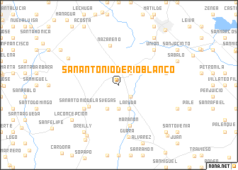 map of San Antonio de Río Blanco