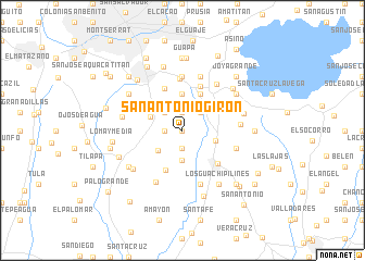 map of San Antonio Girón