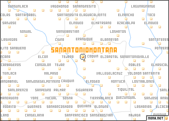 map of San Antonio Montaña