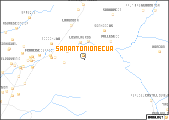 map of San Antonio Necua