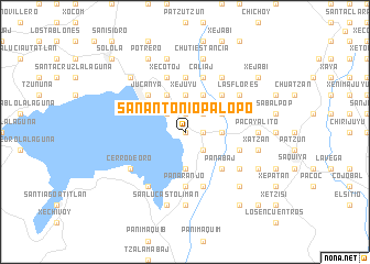 map of San Antonio Palopó