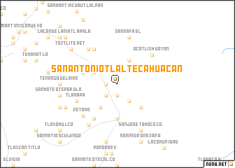 map of San Antonio Tlaltecahuacan