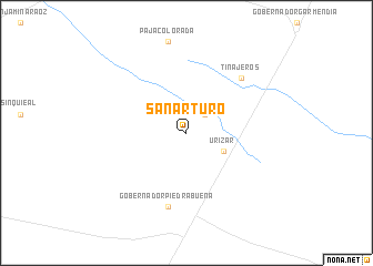map of San Arturo