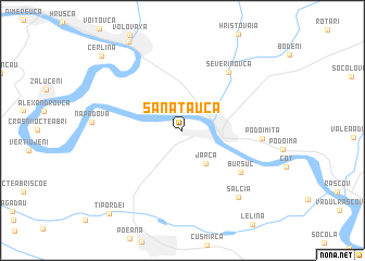 map of Sănătăuca