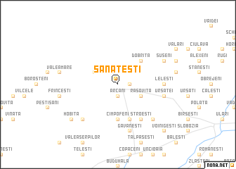 map of Sânâteşti