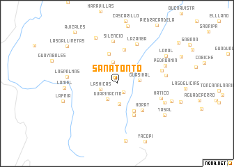 map of San Atonto