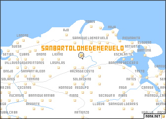 map of San Bartolomé de Meruelo