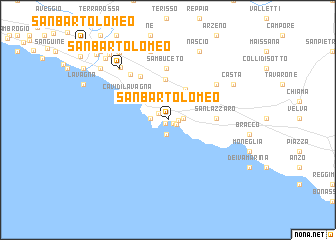 map of San Bartolomeo