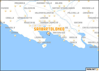 map of San Bartolomeo