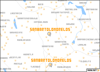 map of San Bartolo Morelos