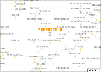 map of San Bartolo